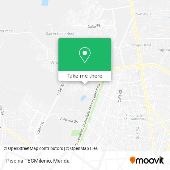 Mapa de Piscina TECMilenio