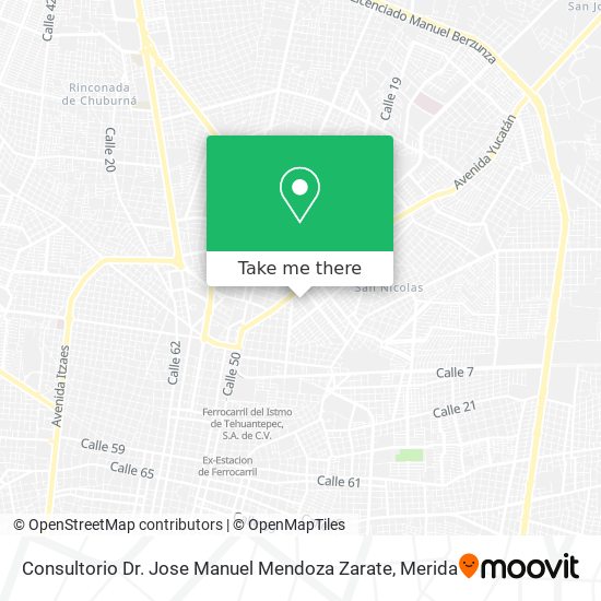 Mapa de Consultorio Dr. Jose Manuel Mendoza Zarate