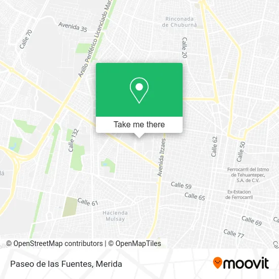 Paseo de las Fuentes map