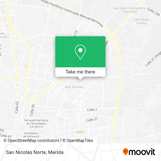 Mapa de San Nicolas Norte