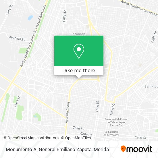 Monumento Al General Emiliano Zapata map