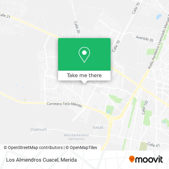 Los Almendros Cuacel map