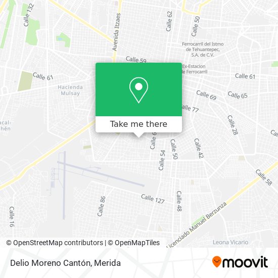 Mapa de Delio Moreno Cantón