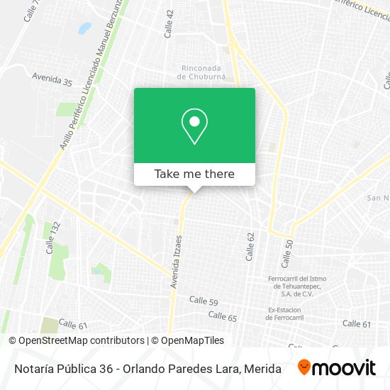 Notaría Pública 36 - Orlando Paredes Lara map