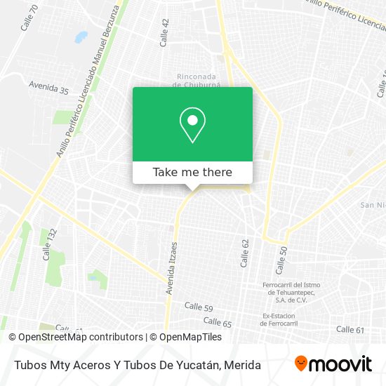 Mapa de Tubos Mty Aceros Y Tubos De Yucatán