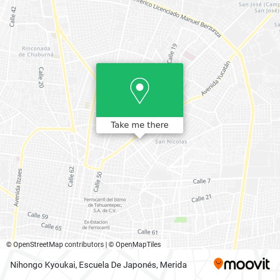 Mapa de Nihongo Kyoukai, Escuela De Japonés