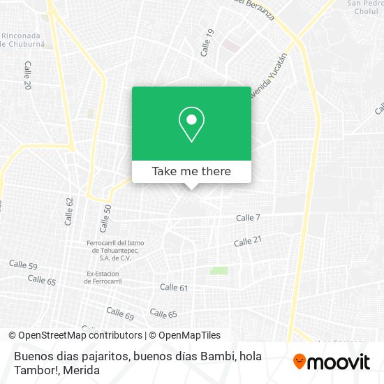 Mapa de Buenos dias pajaritos, buenos días Bambi, hola Tambor!