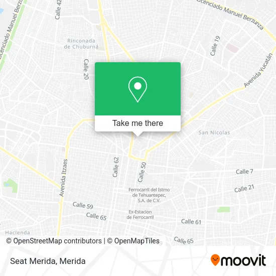Mapa de Seat Merida