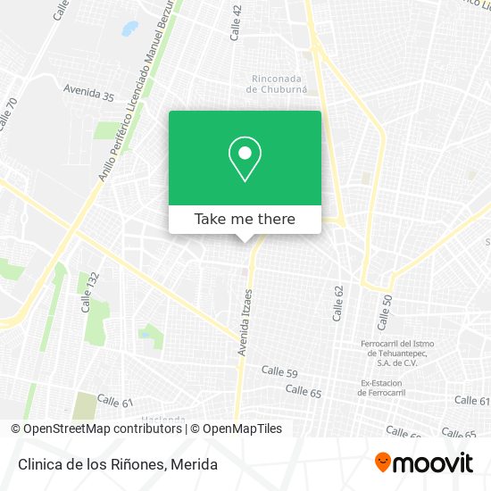 Clinica de los Riñones map