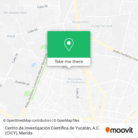 Centro de Investigación Científica de Yucatán, A.C. (CICY) map