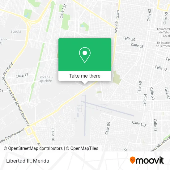 Libertad II, map