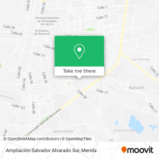 Ampliación Salvador Alvarado Sur map