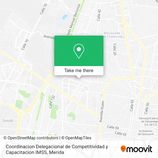 Mapa de Coordinacion Delegacional de Competitividad y Capacitacion IMSS