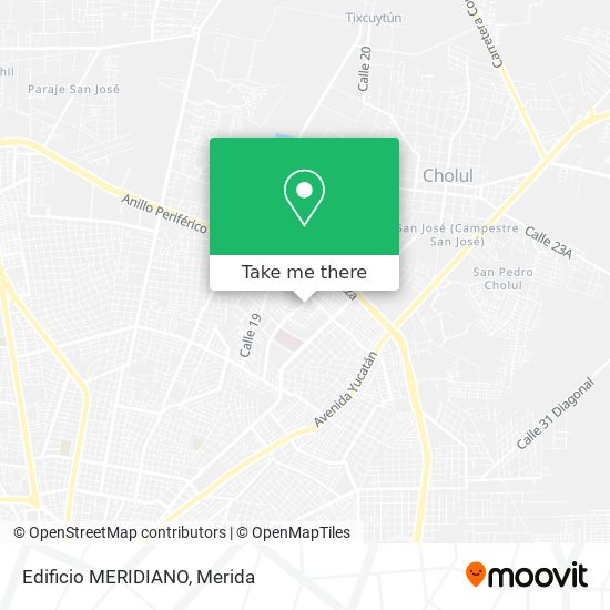 Mapa de Edificio MERIDIANO