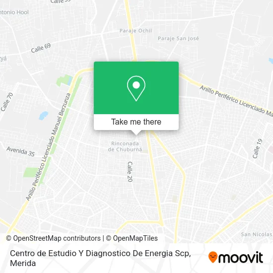 Mapa de Centro de Estudio Y Diagnostico De Energia Scp