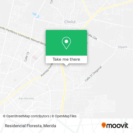 How to get to Residencial Floresta in Mérida by Bus?
