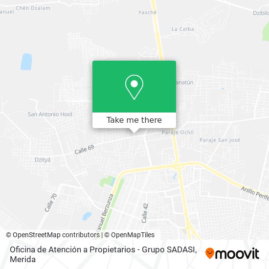 Oficina de Atención a Propietarios - Grupo SADASI map