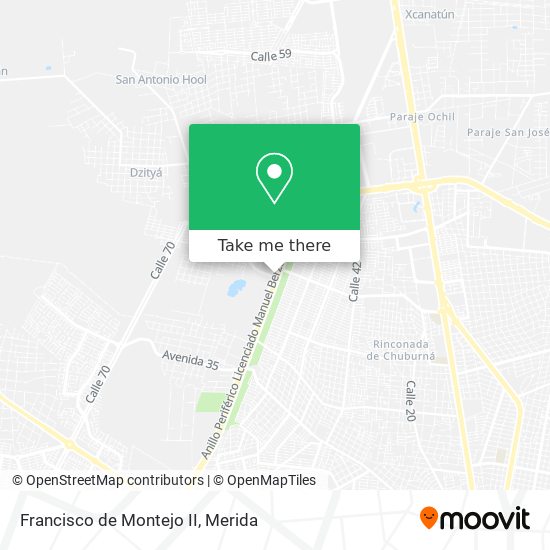 Francisco de Montejo II map