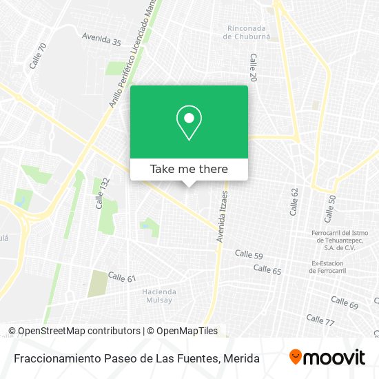Fraccionamiento Paseo de Las Fuentes map