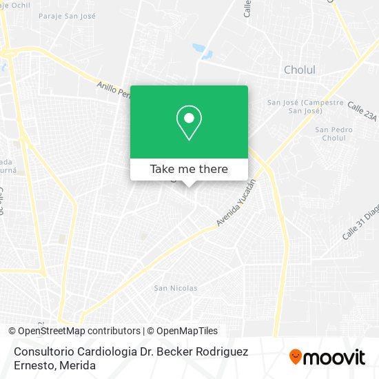 Mapa de Consultorio Cardiologia Dr. Becker Rodriguez Ernesto