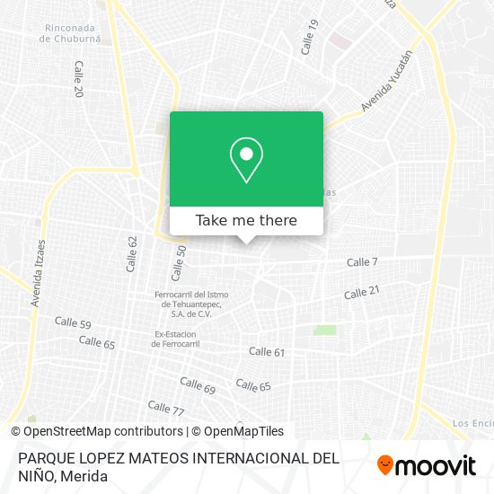 PARQUE LOPEZ MATEOS INTERNACIONAL DEL NIÑO map