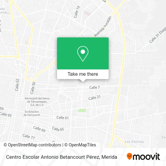 Mapa de Centro Escolar Antonio Betancourt Pérez