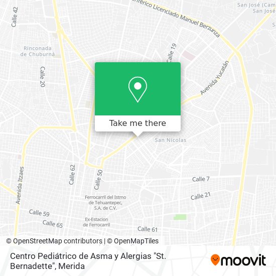 Mapa de Centro Pediátrico de Asma y Alergias "St. Bernadette"