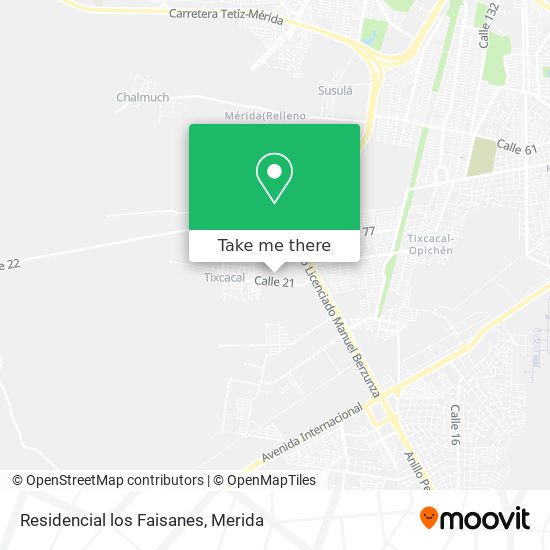 Mapa de Residencial los Faisanes
