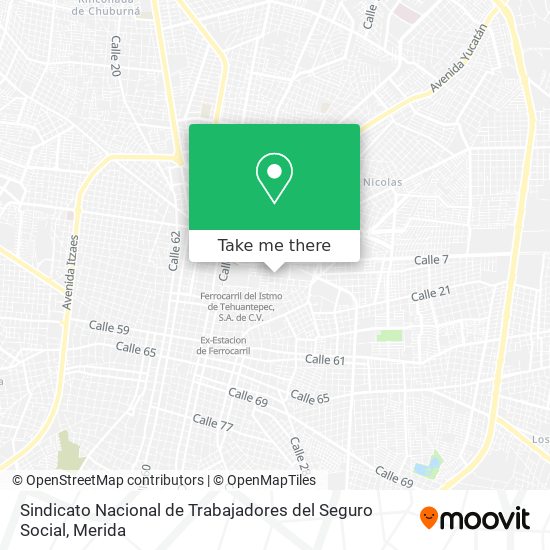 Sindicato Nacional de Trabajadores del Seguro Social map