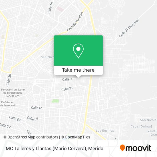 Mapa de MC Talleres y Llantas (Mario Cervera)