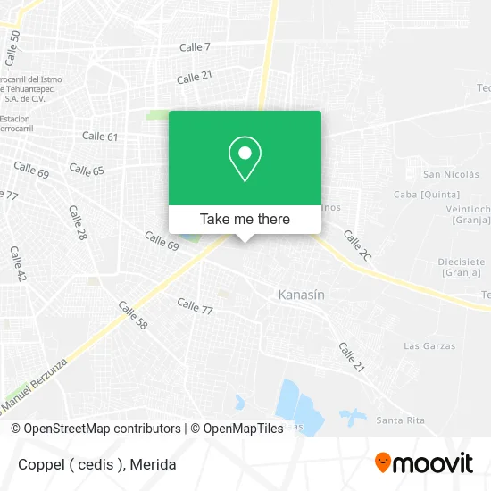 Coppel  ( cedis ) map