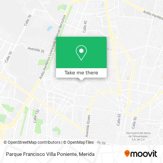 Mapa de Parque Francisco Villa Poniente