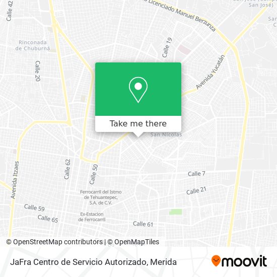 JaFra Centro de Servicio Autorizado map