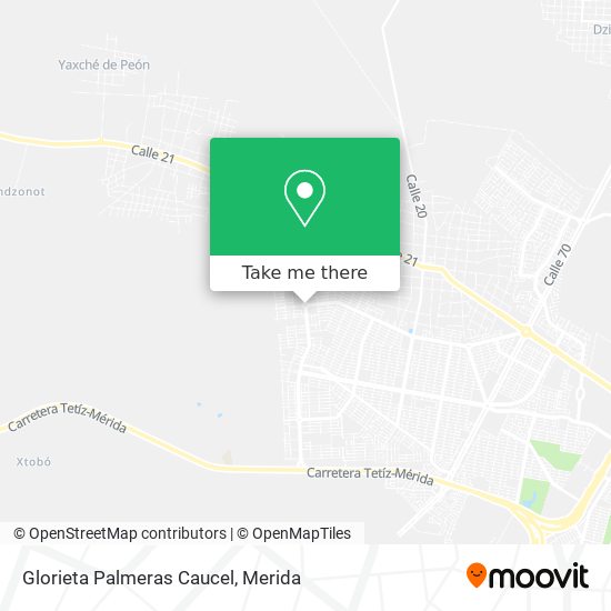 Glorieta Palmeras Caucel map