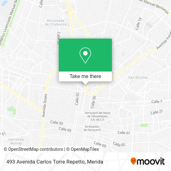 Mapa de 493 Avenida Carlos Torre Repetto