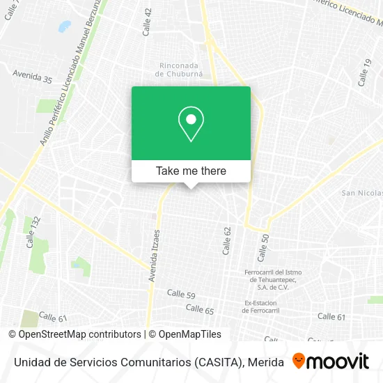 Mapa de Unidad de Servicios Comunitarios (CASITA)