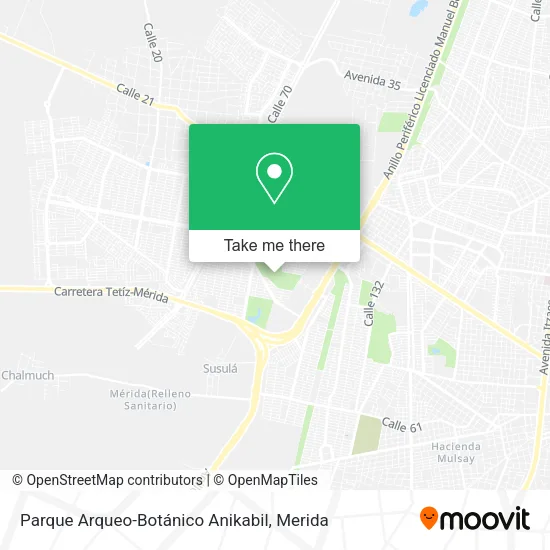 Mapa de Parque Arqueo-Botánico Anikabil