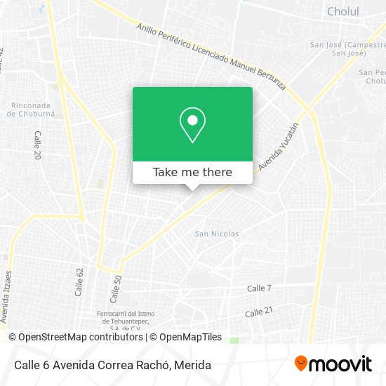 Calle 6 Avenida Correa Rachó map