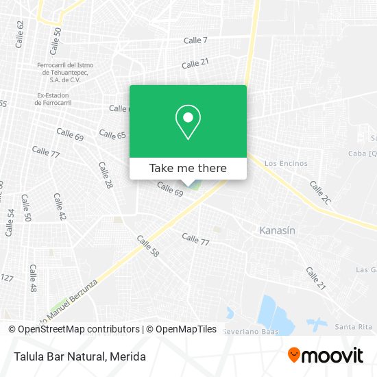 Mapa de Talula Bar Natural