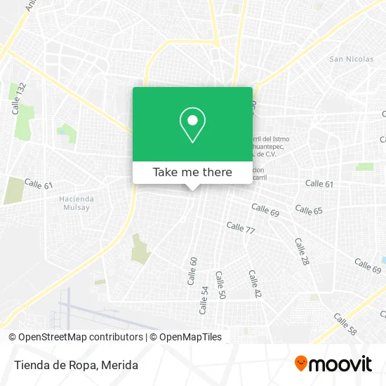 Tienda de Ropa map