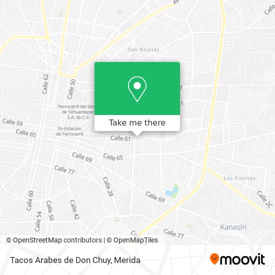 Mapa de Tacos Arabes de Don Chuy