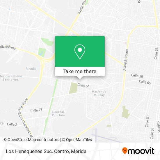 Los Henequenes Suc. Centro map