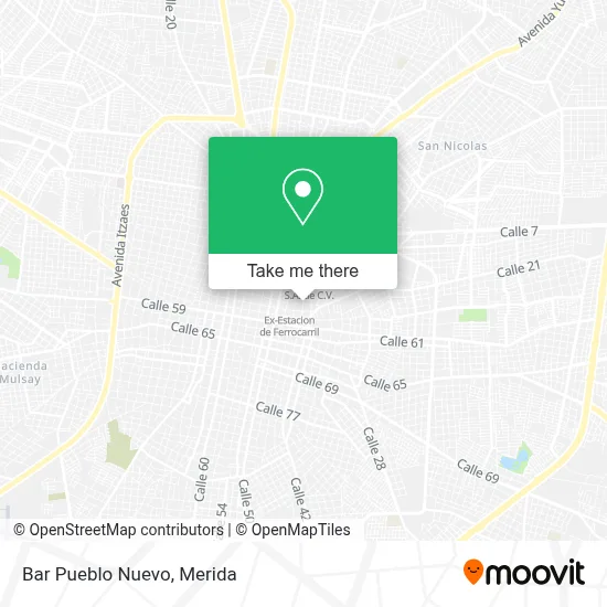 Bar Pueblo Nuevo map