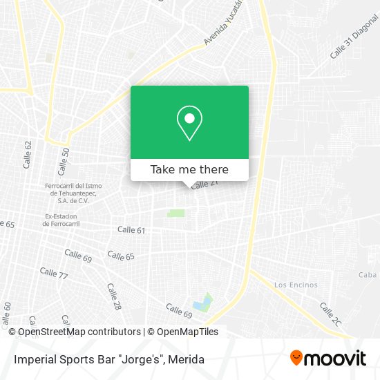 Imperial Sports Bar "Jorge's" map