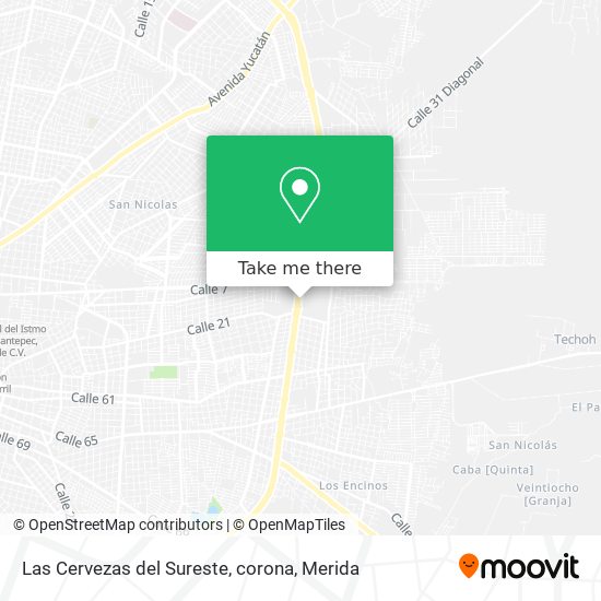 Las Cervezas del Sureste, corona map