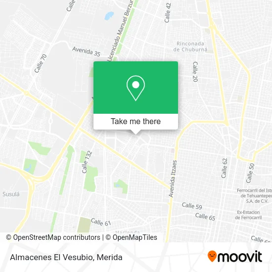 Mapa de Almacenes El Vesubio