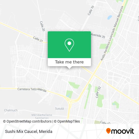 Mapa de Sushi Mix Caucel