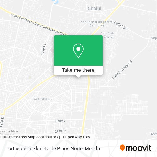 Tortas de la Glorieta de Pinos Norte map