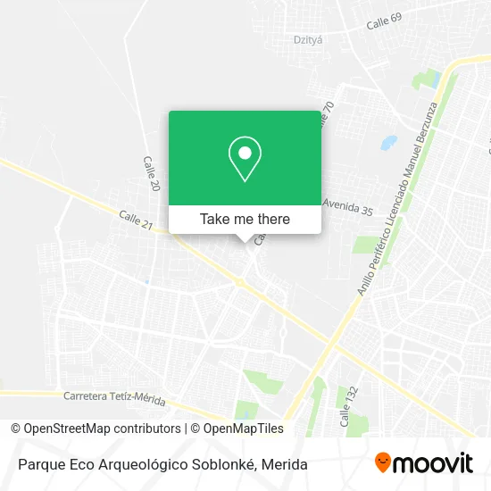Mapa de Parque Eco Arqueológico Soblonké