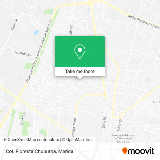 Mapa de Col. Floresta Chuburna